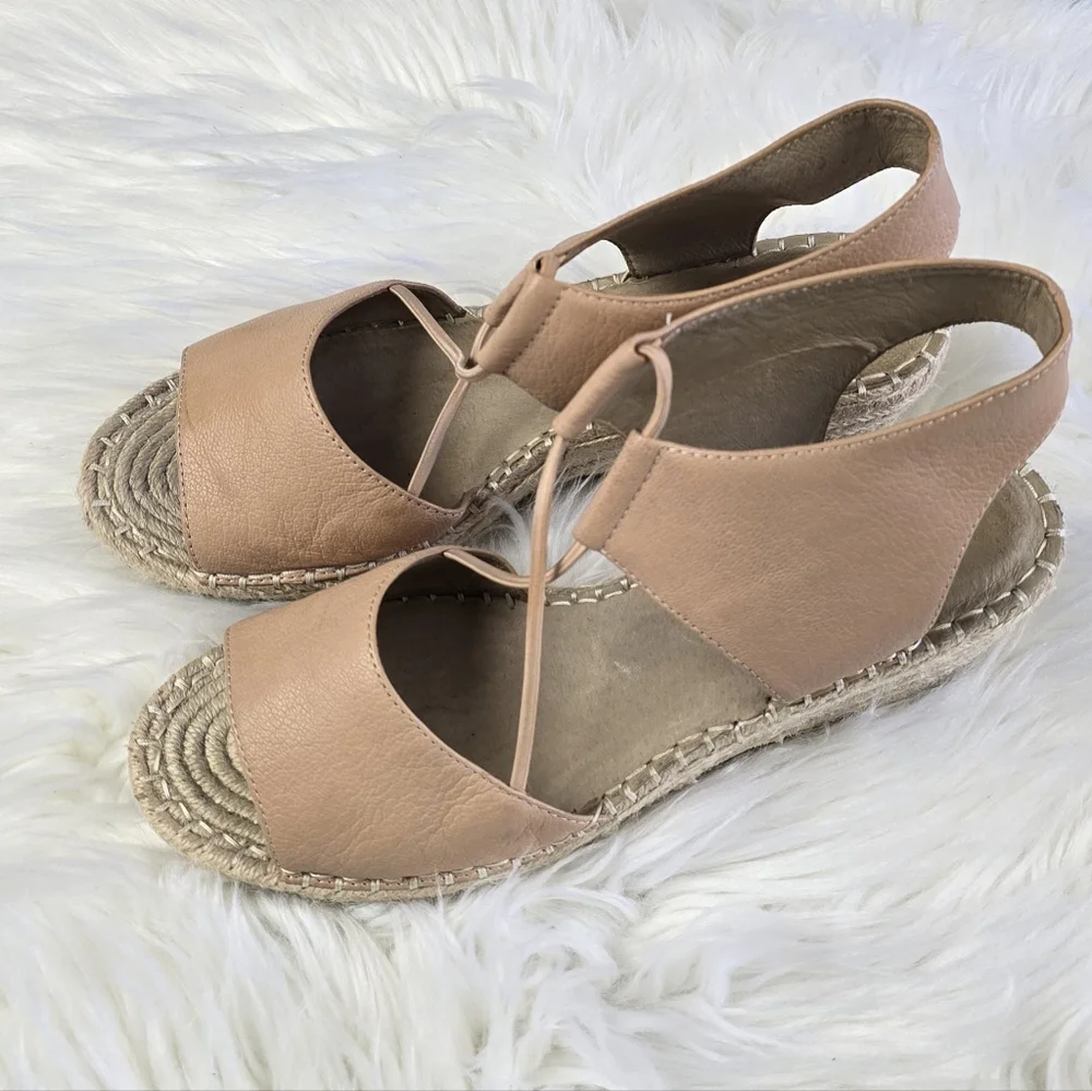 Eileen Fisher Agnes Espadrille Wedge Sandal Size 9